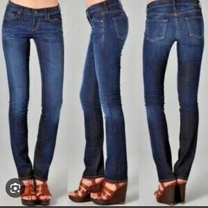Citizens of Humanity Ava Jeans 30 Dark Wash Low Rise Straight Leg Made in USA